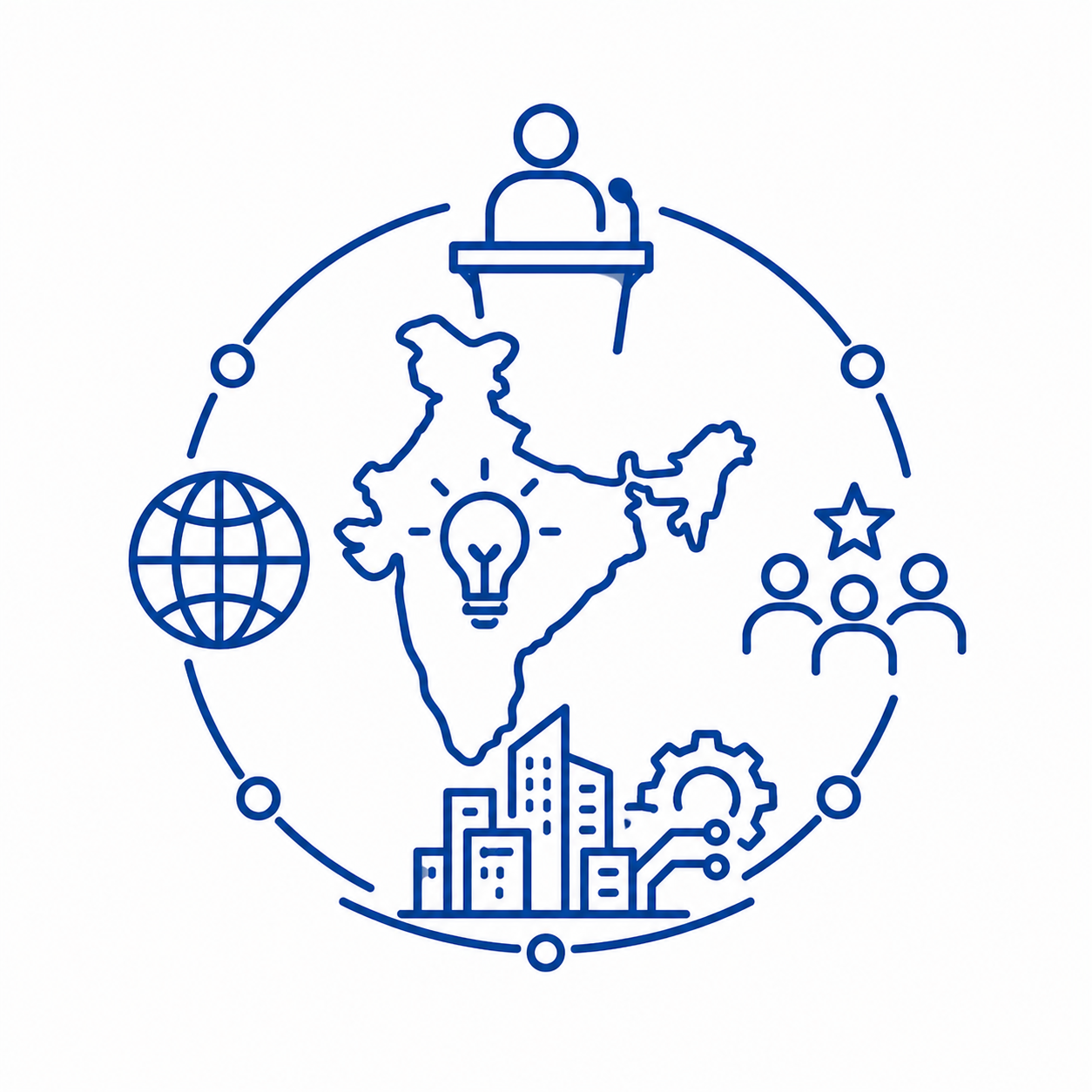 Positions India as thought leader